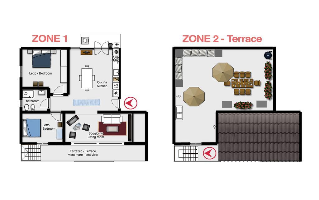 Fiore Penthouse Альгеро Экстерьер фото